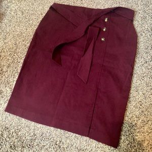 NWT burgundy skirt